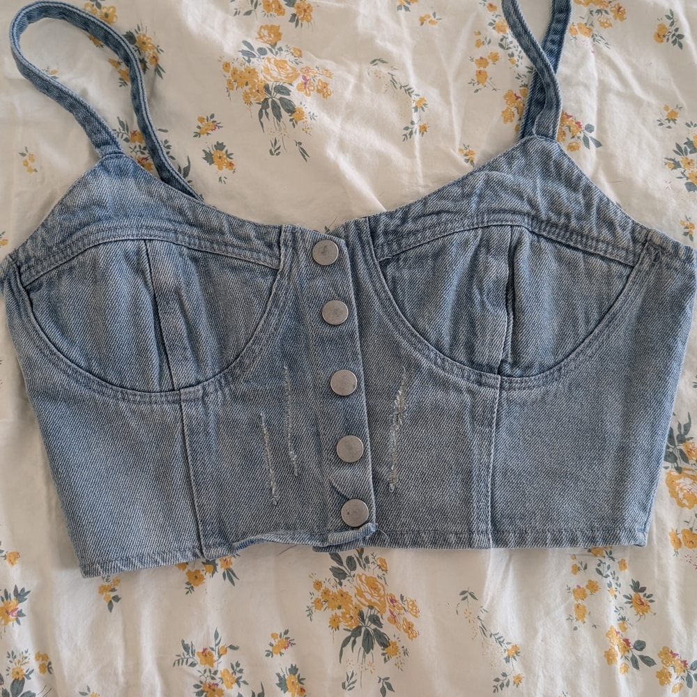 Denim Women's Crop Top